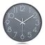 Lafocuse Grau Modern Wanduhr Lautlos 30cm, 3D Ziffern Ohne Tickgeräusche, Quartz Wanduhr Analog Leicht zu Lesen Deko für Wohnzimmer Zimmer Küche Büro