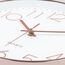 Lafocuse 3D Ziffern Lautlos Wanduhr Rosegold, 30cm Modern Leicht Ablesbar Küchenuhr, Ohne Tickgeräusche Wanduhr Analog Deko für Wohnzimmer Büro Küche