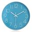 Lafocuse Blau Modern Wanduhr Lautlos 30cm, 3D Ziffern Ohne Tickgeräusche, Quartz Wanduhr Analog Leicht zu Lesen Deko für Wohnzimmer Kinderzimmer Schule Küche Büro