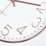 Lafocuse 3D Ziffern Lautlos Wanduhr Rosegold, 30cm Modern Leicht Ablesbar Küchenuhr, Ohne Tickgeräusche Wanduhr Analog Deko für Wohnzimmer Büro Küche