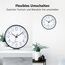 ACCSHINE Wanduhr Ohne Tickgeräusche Lautlos Tischuhr Modern 20cm Quarz Groß Batterie Wanduhr Einfach zu Lesen für Zimmer Zuhause KüChe Schlafzimmer Büro Schule
