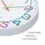 ACCSHINE Wanduhr Kinder Ohne TickgeräUsche Lautlos 30cm Modern Quarz Groß Betriebene Stereo Wanduhr Bunt Einfach zu Lesen für Kinderzimmer Zuhause KüChe Schlafzimmer BüRo Schule (Weiß)