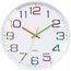 ACCSHINE Wanduhr Kinder Ohne TickgeräUsche Lautlos 30cm Modern Quarz Groß Betriebene Stereo Wanduhr Bunt Einfach zu Lesen für Kinderzimmer Zuhause KüChe Schlafzimmer BüRo Schule (Weiß)