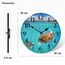 TAHEAT 30 cm Maritime Meer Schildkröte Wanduhr, Lautlos Geräuschlos Holz Uhren, Batteriebetrieben Modern Wanduhr für Küche/Schlafzimmer/Wohnzimmer/Esszimmer