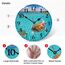 TAHEAT 30 cm Maritime Meer Schildkröte Wanduhr, Lautlos Geräuschlos Holz Uhren, Batteriebetrieben Modern Wanduhr für Küche/Schlafzimmer/Wohnzimmer/Esszimmer