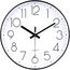 jomparis Wanduhr groß 33cm Rund Wanduhr ohne tickgeräusche Dekor für Wohnzimmer,Küche,Zimmer,Büro (Schwarz)