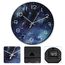 ACCSHINE Wanduhr Ohne TickgeräUsche Lautlos Modern Groß Batterie Betriebene Wanduhr Einfach zu Lesen für Zimmer Zuhause KüChe Schlafzimmer BüRo Schule (Sternen Blau)