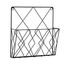 Apofly Wall Mounted Magazine Rack-Wand Zeitungsständer hängend Magazinhalter Zeitung Speicher-Organisator Metalldraht-Dateien Regal Dekoration Schwarz