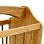 Relaxdays Zeitungsständer aus robustem Bambus mit Henkel als platzsparender Magazinhalter mit Tragegriff zum Transportieren für Zeitungen, Zeitschriften, Kreuzworträtsel HBT: 33 x 42 x 21 cm, natur