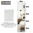 Muzilife Glas Spiegelfliesen 4 Stücke 30x30cm DIY Wandspiegel mit 4 Klebe Mat HD Spiegel Set in Küche, Wohn- und Badezimmer