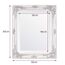 Select Mirrors Rhone Wandspiegel, französischer Vintage-Stil, antiker Barockstil, 50 x 60 cm, Champagnerfarben