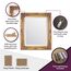Select Mirrors Rhone Wandspiegel, französischer Vintage, antiker Barockstil, 50 x 60 cm (antikes Gold)