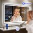 STARLEAD Badezimmerspiegel-mit-Beleuchtung 140x80cm, Großer LED-Spiegel-Bad mit Entfoggen, Bluetooth, Dimmbar, 3 Farbtemperaturen, Speicherfunktion, IP44 Hartglas Badspiegel, Horizontal/Vertikal