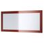 Vladon Spiegel Lima, Made in Germany, Wandspiegel mit Rahmen im modernen Stil, Bordeaux Hochglanz (89 x 45 cm)