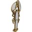 KARE Design Wandobjekt Langosta Mirror, Gold, Wandschmuck, Wohnaccessoires, Tiermotiv, Verspiegelt, Wohnzimmer, Flur, Schlafzimmer, 41x21x3 cm (H/B/T)