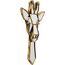 Kare Design Wandobjekt Giraffe Mirror, Gold, Elegant, Deko Objekt, Zimmerdekoration, Wanddekoration, Accessoire, Tiermotiv, Spiegel Objekt, Wohnzimmer, Flur, Home Office, 45 x 26 x 5 cm (H/B/T)