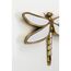 Kare Design Wandschmuck Dragonfly Mirror Gold, Glas verspiegelt, Wanddekoration, Accessiore, Dekofigur, 36x5x47cm