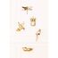 Kare Design Wandobjekt Bird Mirror, Gold, 32x27x4 cm, Wandschmuck, Wohnaccessoire, Vogel Motiv, Verspiegelt, Wohnzimmer