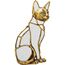 Kare Design Wandobjekt Cat Mirror, Gold, Gold, Elegant, Deko Objekt, Zimmerdekoration, Wanddekoration, Accessoire, Tiermotiv, Spiegel Objekt, Wohnzimmer, Flur, Home Office, 38 x 24 x 4 cm (H/B/T)