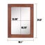Stonebriar Rustic Rectangular Redwood Wooden Frame Hanging Wall Mirror for Vertical or Horizontal Display