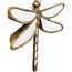 Kare Design Wandobjekt Dragonfly Mirror, Gold, 27x35x4 cm, Wandschmuck, Deko Objekt, Wohnaccessoire, Libellen Motiv, Verspiegelt, Wohnzimmer
