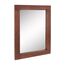 Stonebriar Rustic Rectangular Redwood Wooden Frame Hanging Wall Mirror for Vertical or Horizontal Display