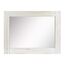 Stonebriar Rustic Rectangular Worn White Wood Frame Hanging Wall Mirror for Vertical or Horizontal Display