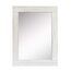 Stonebriar Rustic Rectangular Worn White Wood Frame Hanging Wall Mirror for Vertical or Horizontal Display