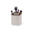 Joseph Joseph Viva - Gestufter Make-up-Pinseltopf Veranstalter mit Unterteilungen für Pinsel, Eyeliner, Lippenstifte, Mascara Lagerung, Brush Pot