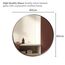 Neue Design Mood® Premium Round Bathroom Mirror Black Framed Wall Mounted, Recessed Circle Frame Modern & Stylish (60cm x 60cm)