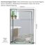 Schöner rechteckiger Badezimmerspiegel mit Ablage, modern und stylish, 2 Lagen Glass, mit abgerundeten Kanten, Wandbefestigung, Badspiegel, Wandspiegel, Spiegel 60cm X 43cm
