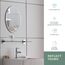 Neue Design Mood® Premium Oval Bathroom Mirror, Wall Mounted Bevelled Frameless Mirrors, Hangs Both Ways, Toilet Bedroom Hallway, (50cm x 40cm)