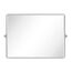 TEHOME 101,6 x 76,2 cm, Gebürstet Nickel, Horizontal, Pivot Spiegel, 76,2 x 101,6 cm, Metallrahmen, Rechteck, Schwenkbar, Abgeschrägt, Vanity Spiegel für Wand