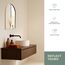 Neue Design Mood® Premium Arch Bathroom Mirror Gold Framed Wall Mounted, Recessed Arched Frame Modern & Stylish (70cm x 50cm)