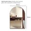 Neue Design Mood® Premium Arch Bathroom Mirror Black Framed Wall Mounted, Recessed Arched Frame Modern & Stylish (70cm x 50cm)