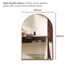 Neue Design Mood® Premium Arch Bathroom Mirror Gold Framed Wall Mounted, Recessed Arched Frame Modern & Stylish (50cm x 40cm)