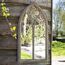 La Hacienda Kirche Fenster Gartenspiegel, Wand- oder bodenmontiertm, groß, Stein
