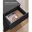 VASAGLE Nachttisch 2er Set, superschnelle werkzeuglose Montage, Toolless-Technologie, Beistelltisch 3 Schubladen, Nachtschrank, Schlafzimmer, Wohnzimmer, tintenschwarz-cappuccinobeige LET779B01