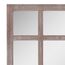 Stonebriar 23.5" x 23.5" Square Rustic 9 Panel Window Pane Hanging Wall Mirror with Attached Mounting Brackets