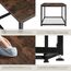 tectake® Couchtisch Holz und Metall, Wohnzimmertisch 100 x 55 x 45,5 cm, Sofa Tisch Wohnzimmer Möbel, Couch Tisch, Coffee Table, Zimmer Deko, Beistelltisch - Industrial Dunkelbraun