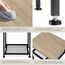 tectake® Beistelltisch Holz und Metall, Couchtisch mit Stauraum auf 3 Ebenen, Tisch Deko Wohnzimmer Möbel, Blumenständer, Deko Schlafzimmer, Beistelltisch Couch - Industrial Holz hell, Eiche Sonoma