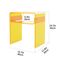 solaround Acryl Beistelltisch Nachttisch, Transparent U-Form Tisch, für Schlafzimmer Wohnzimmer, 40 x 30 x 50 cm (Yellow)