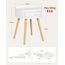 WOLTU Nachttisch 2er Set Beistelltisch Nachtkommode Nachtschrank Sofatisch, mit Schublade, mit Beinen, Holz, MDF, Weiß, TS111ws-2