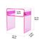 solaround Acryl Beistelltisch Nachttisch, Transparent U-Form Tisch, für Schlafzimmer Wohnzimmer, 40 x 30 x 50 cm (Rosa)