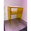 solaround Acryl Beistelltisch Nachttisch, Transparent U-Form Tisch, für Schlafzimmer Wohnzimmer, 40 x 30 x 50 cm (Yellow)