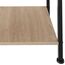 tectake® Nachttisch mit Schublade, 2 Ablagen, 40 x 40 x 55,5 cm, Couchtisch, Beistelltisch, Deko Wohnzimmer Möbel, Deko Schlafzimmer, Blumenständer, Nachtschrank - Industrial Holz hell, Eiche Sonoma