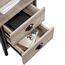 Yaheetech Nachttisch 2er Set Nachtschrank Nachtkommode mit Schubladen und Ablagefach Metallgestell Beistelltisch Couchtisch für Wohnzimmer, Schlafzimmer, Grau