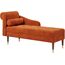 Vesgantti Velvet Chaiselongue, Indoor Lounge Sofa mit linker Armlehne und Lendenkissen, Recamiere für Wohnzimmer, Schlafzimmer und Büro, Samt Loungesessel 149.5 x 54 x 76CM