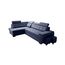 Robin Inspire Grand Ecksofa mit Schlaffunktion Bettkasten Kopfstützen Relaxfunktion 2 Hocker Sofa L-Form Schlafsofa Freistehende Eckcouch Schlafcouch Wohnzimmermöbel Wohnlandschaft Links Marineblau