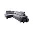 Robin Inspire Grand Ecksofa mit Schlaffunktion Bettkasten Kopfstützen Relaxfunktion 2 Hocker Sofa L-Form Schlafsofa Freistehende Eckcouch Schlafcouch Wohnzimmermöbel Wohnlandschaft Links Anthracite